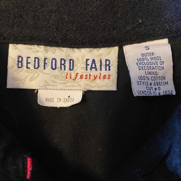 Bedford Fair Christmas Wool Jacket. Size Small - Picture 4 of 8